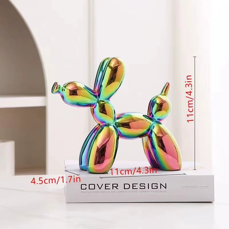 Ceramics Balloon Dog Sculpture Home Decor Room Decoration Accessories Office Nordic Animal Decorative Sculptures Figurinesneedoh