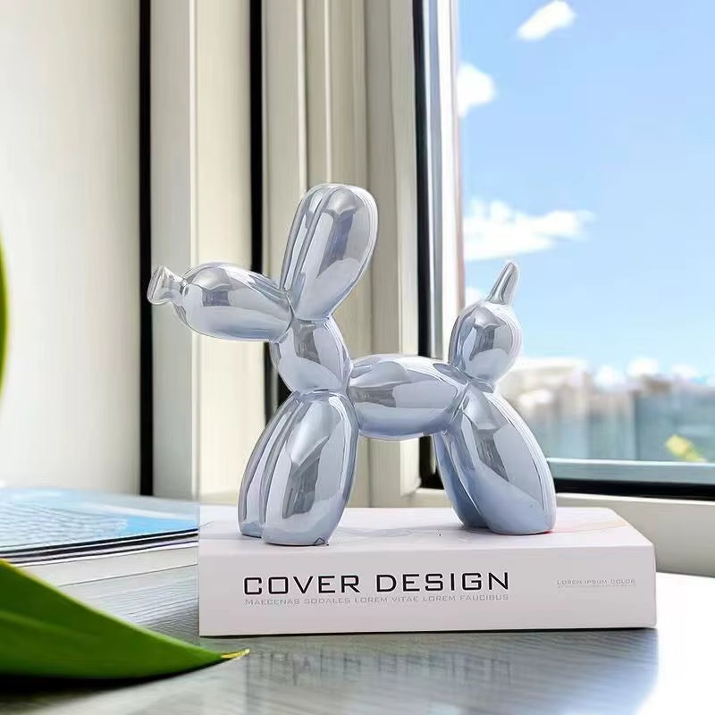 Ceramics Balloon Dog Sculpture Home Decor Room Decoration Accessories Office Nordic Animal Decorative Sculptures Figurinesneedoh