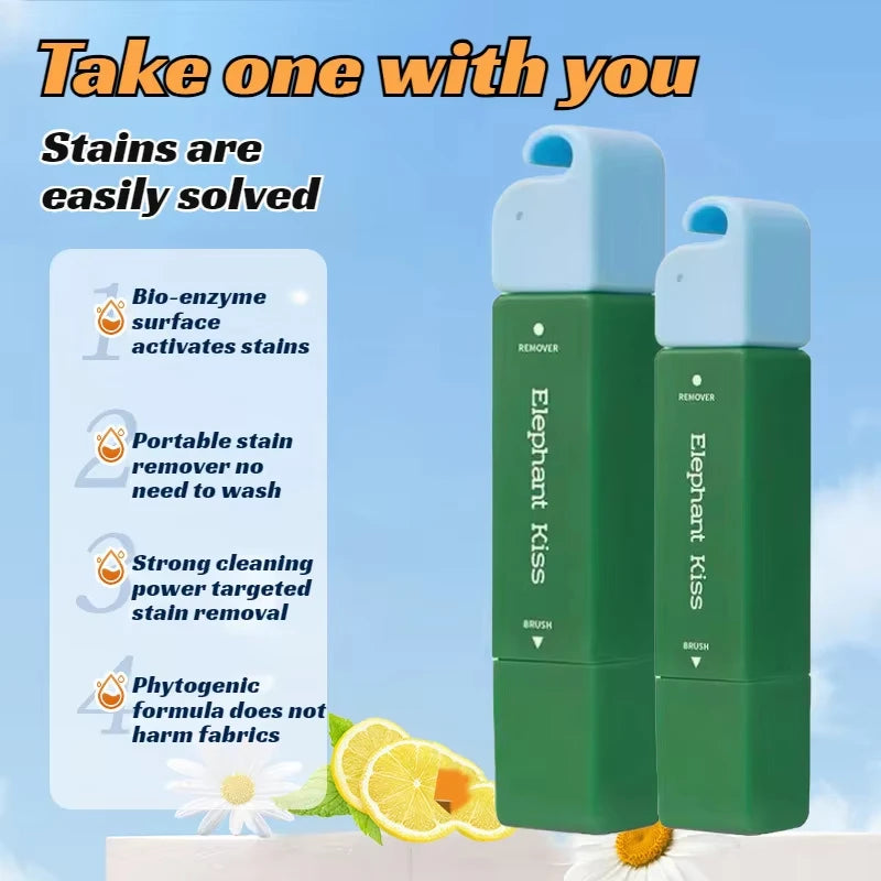No-Wash Portable Stain Remover Pen Portable Travel-Friendly Works on Food & Drink Stains Multipurpose Bleach Pen