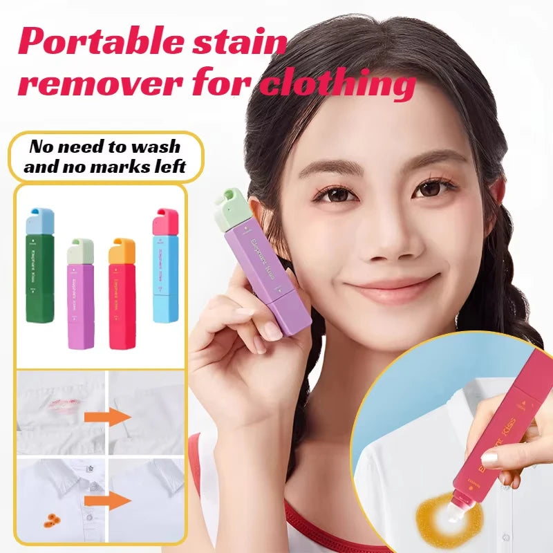 No-Wash Portable Stain Remover Pen Portable Travel-Friendly Works on Food & Drink Stains Multipurpose Bleach Pen