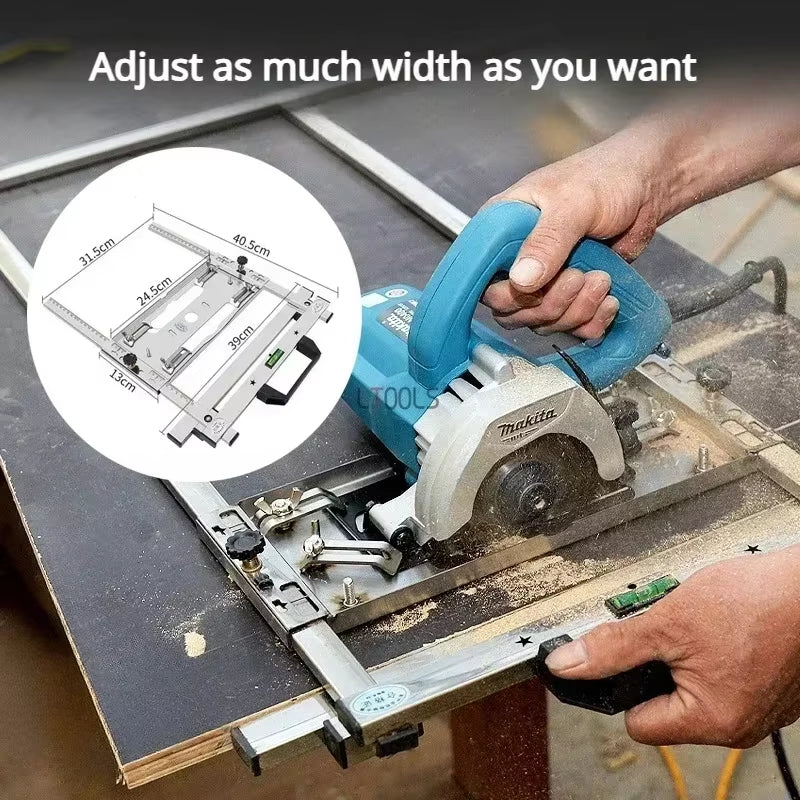 Woodworking Board Cutter Electric Circular Saw Holder Cutting Guide Rail Milling Quick Positioning Backing Board Cutting Machine